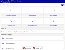 Tablet Screenshot of expandastands.net